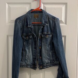 American Eagle Outfitters Dark Blue Jean Jacket